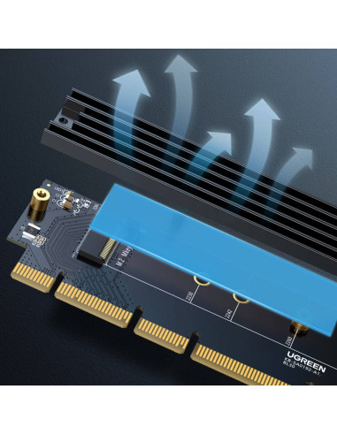 ADAPTOR Ugreen, "CM465" M.2 (M)(NVMe) la PCle...