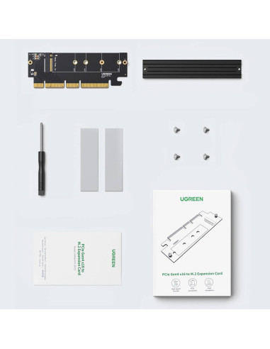 ADAPTOR Ugreen, "CM465" M.2 (M)(NVMe) la PCle...