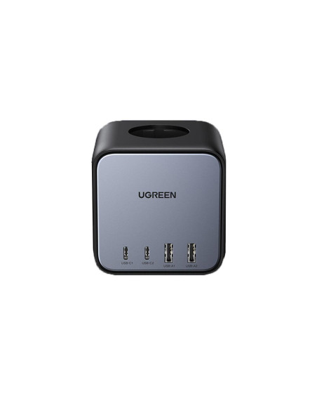 INCARCATOR RETEA Ugreen, "CD268", Powerstrip, Quick Charge 65W, 3 x AC, 2 x USB Type-C Output 5V/3A, 2 x USB, include cablu lung