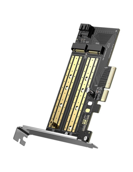 ADAPTOR Ugreen, "CM302" 2 X M.2 (M)(NVMe) la PCle 3.0, adaptor pt. SSD M.2 cu form factor 2280, 2260, 2242 si 2230 "70504" - 695