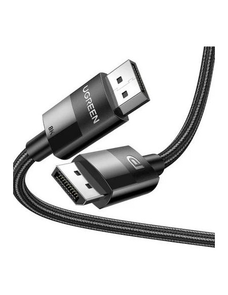 CABLU video Ugreen, "DP114" DP (T) la DP (T) 8K la 60Hz, lungime 1.5m, negru "80391" - 6957303883912