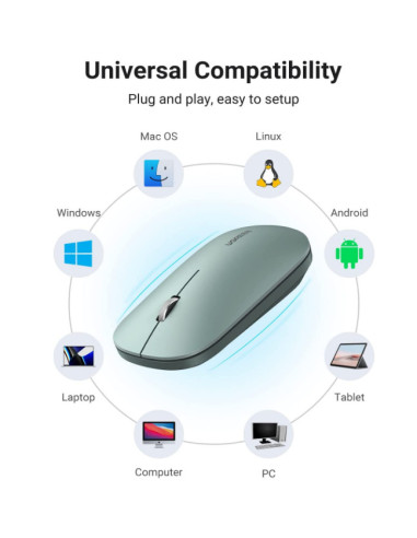MOUSE Ugreen, "MU001" PC sau NB, wireless...