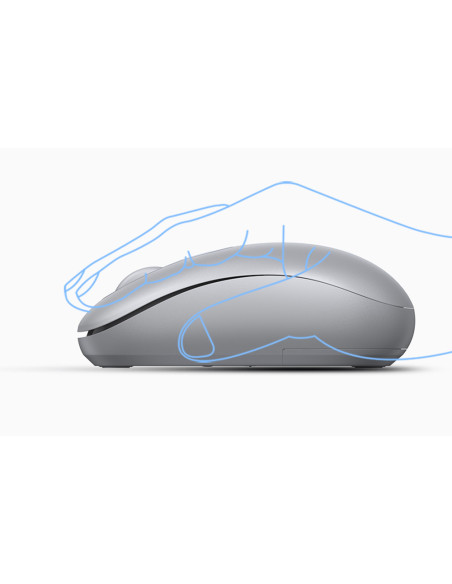 MOUSE Ugreen, "MU105" PC sau NB, wireless 2.4GHz, optic, 3/1 butoane/scroll, 2400 dpi, include baterie, gri "90669" - 6957303896