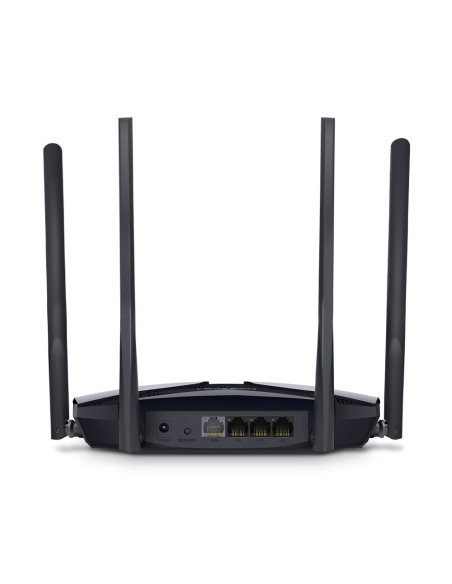 ROUTER MERCUSYS wireless 1800Mbps, 4 porturi LAN Gigabit, 1 port WAN Gigabit, Dual Band AC1800 4 x antena externa, Wi-Fi 6, "MR7