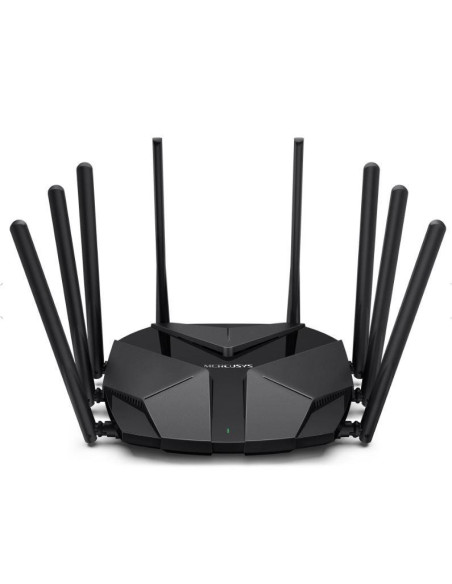 ROUTER MERCUSYS wireless 6000Mbps, 3 porturi LAN Gigabit, 1 port WAN 2.5 Gigabit, Dual Band AX6000 8 x antene externa, Wi-Fi 6,