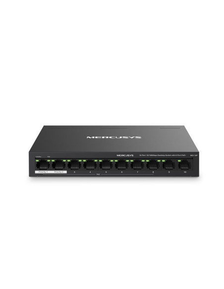 SWITCH MERCUSYS 10 porturi 10/100Mbps (dintre care 8 porturi PoE+) "MS110P"