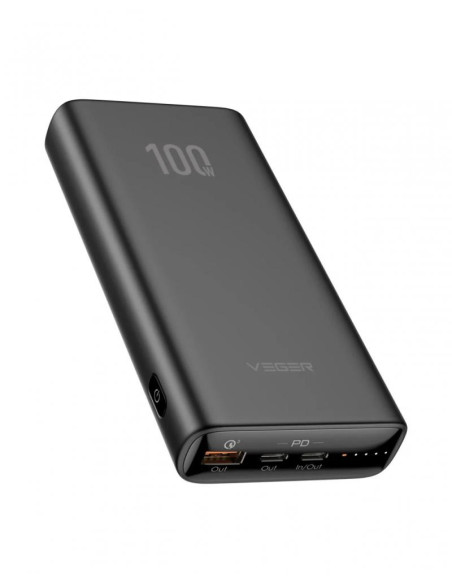 POWER BANK USB 20000MAH/T100 W2032C-100 VEGER "W2032C-100"