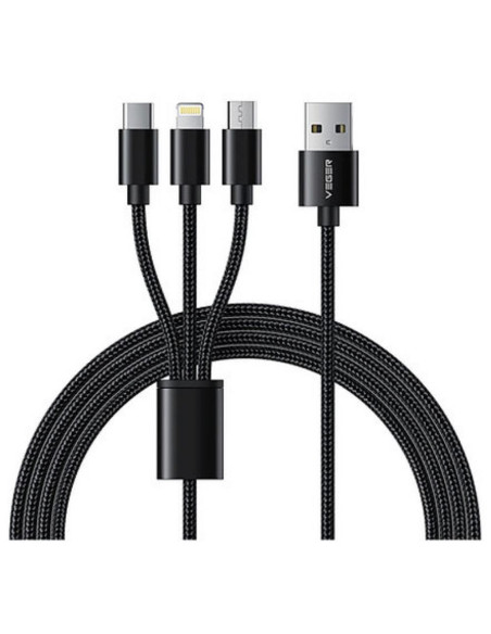 CABLE USB TO 3IN1 1.5M/V303 VEGER "V303"
