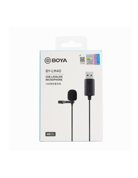 Microfon BOYA BY-LM40 microphone Black Lavalier/Lapel microphone "BY-LM40"