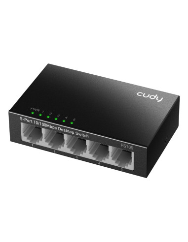 CUDY 5-Port 10/100 Mbps Metal Switch "FS105"