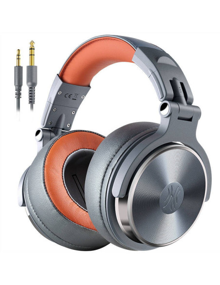 Casca OneOdio cu fir detasabil, tip over ear, utilizare profesionala, DJ, conectare prin Jack 3.5 mm Jack 6.35 mm, difuzor 50 mm