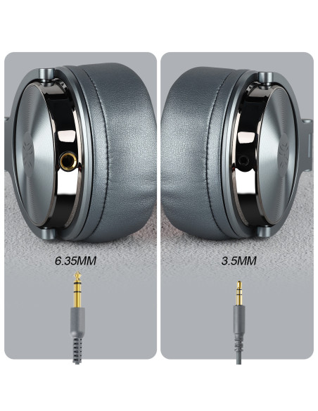 Casca OneOdio cu fir detasabil, tip over ear, utilizare profesionala, DJ, conectare prin Jack 3.5 mm Jack 6.35 mm, difuzor 50 mm