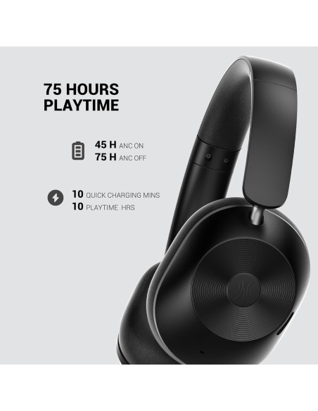 Casti OneOdio "A5", Over-Ear, utilizare multimedia, Bluetooth 5.4 fir Jack 3.5mm, multi-point connection, hybrid ANC, pana la 75