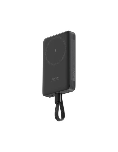 POWER BANK Cuktech Magnetic, 10000mAh, 20W, cablu integrat USB Type-C, gri "CKWPB100LGLBK"
