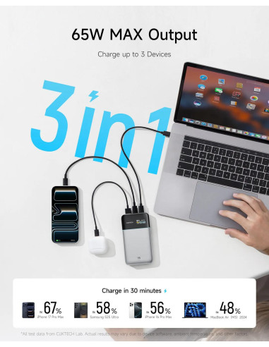 POWER BANK Cuktech 15 Power Bank Air, 15000mAh,...
