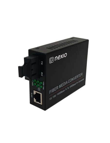 Mediaconvertor 10/100/1000M, Dual Fiber 1310nm, MM, 2km, SC - NEXIO "NX-1000N-MD-2"