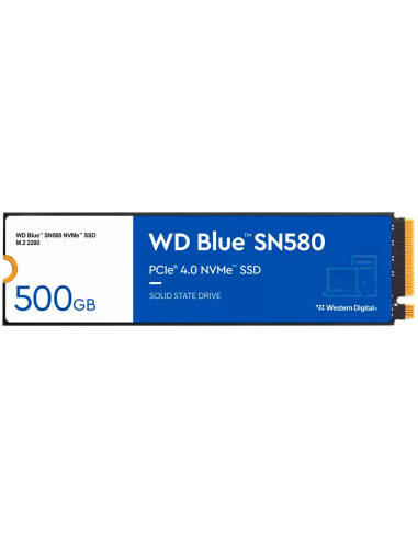 SSD WD Blue SN580 500GB M.2 2280 PCIe Gen4 x4...