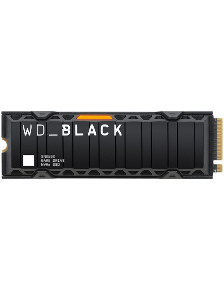 SSD WD Black SN850X HeatSink 2TB M.2 2280 PCIe Gen4 x4 NVMe, Read/Write: 7300/6600 MBps, IOPS 1200K/1100K, TBW: 1200, "WDS200T2X