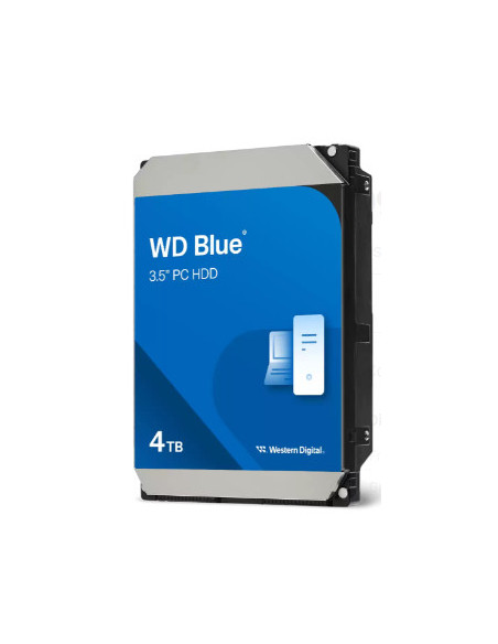 HDD Desktop WD Blue 4TB CMR, 3.5, 128MB, 5400 RPM, SATA "WD40EZZX"