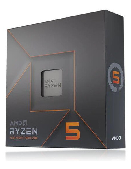 AMD CPU Desktop Ryzen 5 6C/12T 7600X (4.7/5.0GHz Boost,38MB,105W,AM5) box, with Radeon Graphics, "100-100000593WOF"