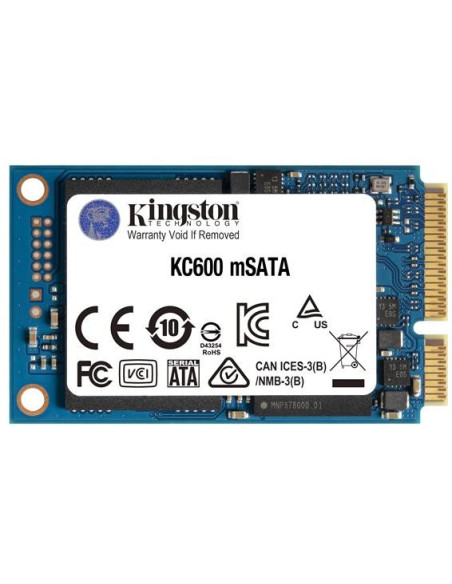 SSD KINGSTON SKC600MS, 1TB, mSATA, S-ATA 3, 3D TLC Nand, R/W: 550/520 MB/s, "SKC600MS/1024G"