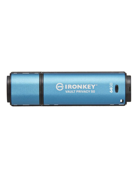 64GB IronKey Vault Privacy 50 AES-256 Encrypted, FIPS 197, "IKVP50/64GB"