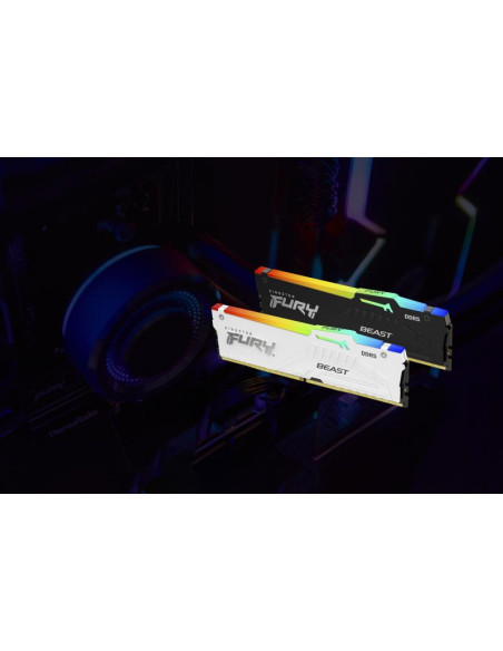 KINGSTON 16GB 6000MT/s DDR5 CL36 DIMM FURY Beast White RGB EXPO "KF560C36BWE2A-16"