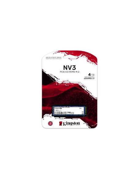 SSD Kingston, SNV3S, M2-2280, 4TB, PCI E "SNV3S/4000G"