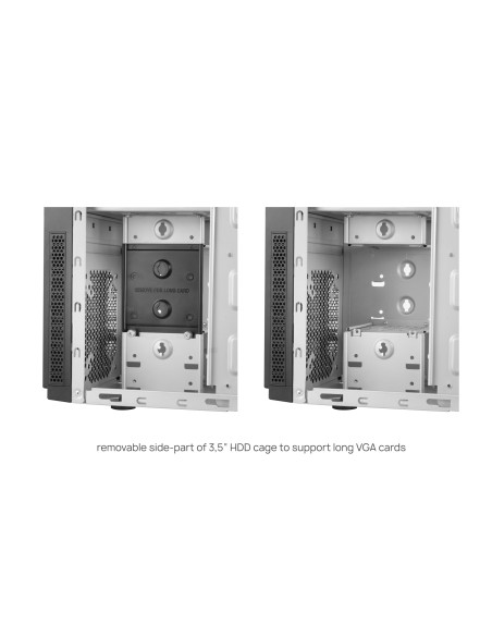 CARCASE Chieftec, "Elox" middle tower Black, 2xUSB 3.0,2x USB 2.0,1x USB typeC , "HC-10B-OP"