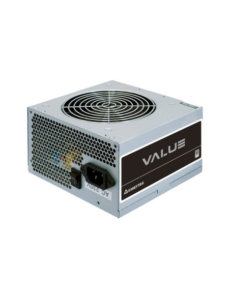 SURSA Chieftec Value 600 W, non-modulara, certificare 80 Plus, ventilator 120mm, CPU 4+4 pin x 1, PCI-E 6+2 pin x 2, SATA x 4, "
