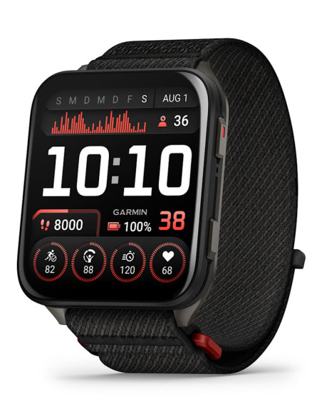 Smartwatch Venu X1 Black with Slate Titanium Caseback and Black ComfortFit Nylon Band "010-02980-02"