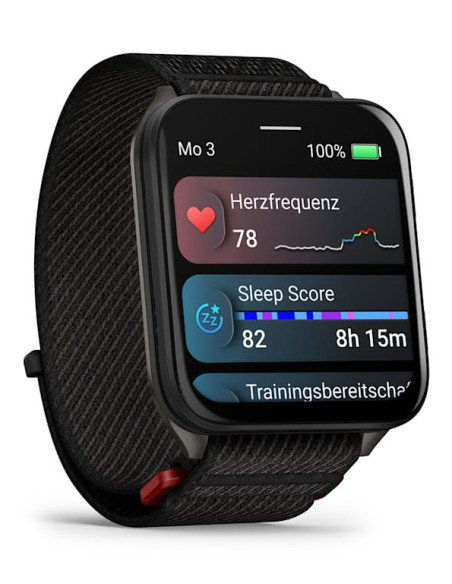 Smartwatch Venu X1 Black with Slate Titanium Caseback and Black ComfortFit Nylon Band "010-02980-02"