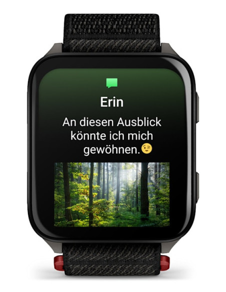 Smartwatch Venu X1 Black with Slate Titanium Caseback and Black ComfortFit Nylon Band "010-02980-02"