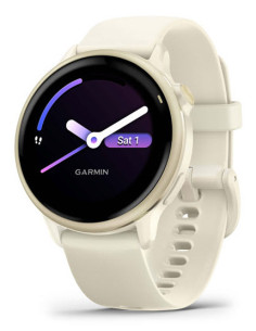 Ceas Garmin vivoactive 6 Bone/Lunar Gold "010-02985-01"