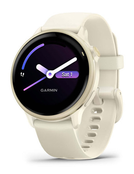 Ceas Garmin vivoactive 6 Bone/Lunar Gold "010-02985-01"