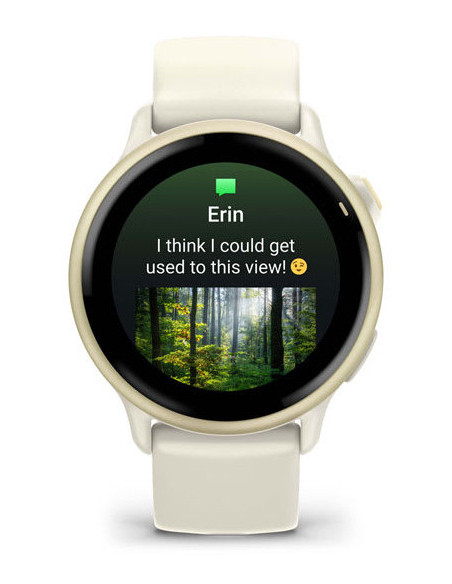 Ceas Garmin vivoactive 6 Bone/Lunar Gold "010-02985-01"