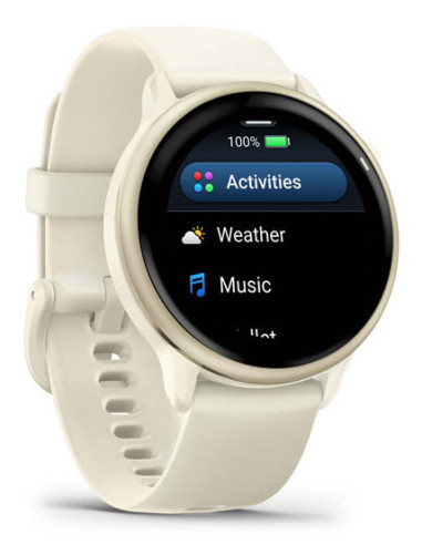 Ceas Garmin vivoactive 6 Bone/Lunar Gold...