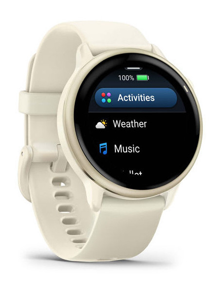 Ceas Garmin vivoactive 6 Bone/Lunar Gold "010-02985-01"