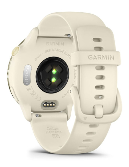 Ceas Garmin vivoactive 6 Bone/Lunar Gold "010-02985-01"