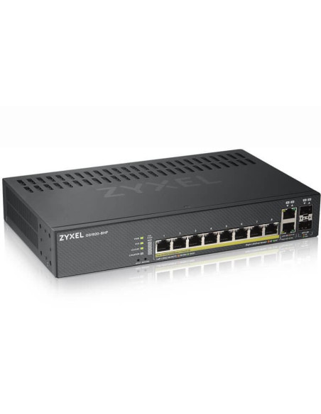 SWITCH PoE ZYXEL, port Gigabit x 8, SFP SFP x 2, managed, "GS1920-8HPV2-EU0101F"