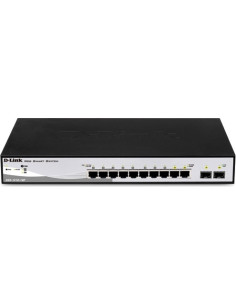 SWITCH PoE D-LINK Smart 8 porturi Gigabit (8 PoE) + 2... 2