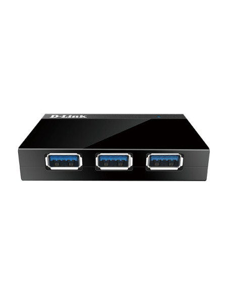 HUB extern D-LINK, porturi USB: USB 3.0 x 4, conectare prin USB 3.0, alimentare retea 220 V, negru, "DUB-1340"