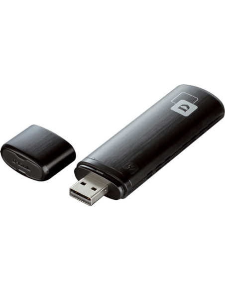 ADAPTOR RETEA D-LINK AC1200, extern wireless 2.4 GHz 5 GHz, USB 3.0, port, 867 Mbps, antena interna x 1, "DWA-182"