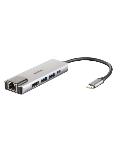 DOCKING Station D-LINK, porturi Gigabit LAN x 1, USB 3.0 x 2, HDMI x 1, USB Type C x 1, conectare prin USB Type C, cablu 17 cm,