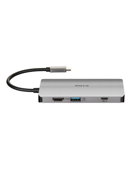 HUB extern D-LINK, porturi Gigabit LAN x 1, SD/microSD Dual Card Reader x 1, USB 3.0 x 3, HDMI x 1, USB Type C x 1, conectare pr