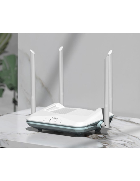 ROUTER D-Link wireless AX1500,1 x WAN Gigabit, 3 porturi LAN Gigabit, 2.4 Ghz/5 Ghz dual band, 4 antene externe, WI-FI 6 "R15"