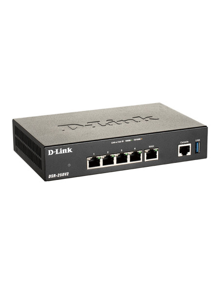 ROUTER D-Link VPN wired Gigabit, 1× Gigabit RJ45 WAN, 1× Gigabit RJ45 WAN/LAN, 1× Gigabit RJ45 LAN, 1 x USB 3.0, 3-in-1 Gigabit