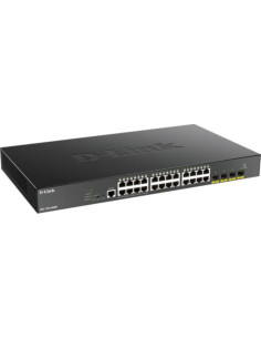 SWITCH PoE D-LINK Smart 24 porturi Gigabit (24 PoE) + 4...