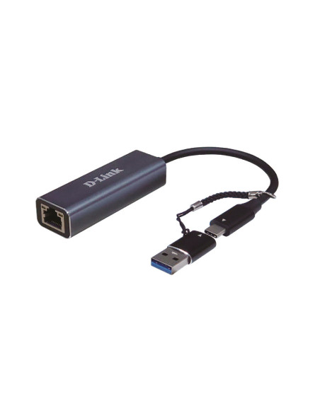 ADAPTOR RETEA D-LINK , extern, USB-C, port RJ-45, 2.5 Gbps, adaptor USB-A inclus "DUB-2315"