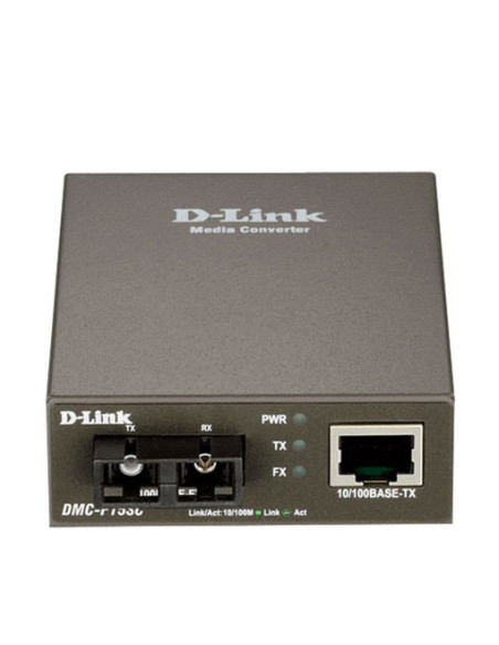 MEDIA CONVERTOR D-LINK, RJ45 10/100Base-TX la 100Base-FX SC Single-Mode Media Converter (15 km) "DMC-F15SC"( include timbru verd